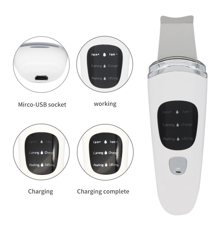USB Plugs Mini Portable Ultrasonic Skin Scrubber for Deep Cleaning and Skin Rejuvenation