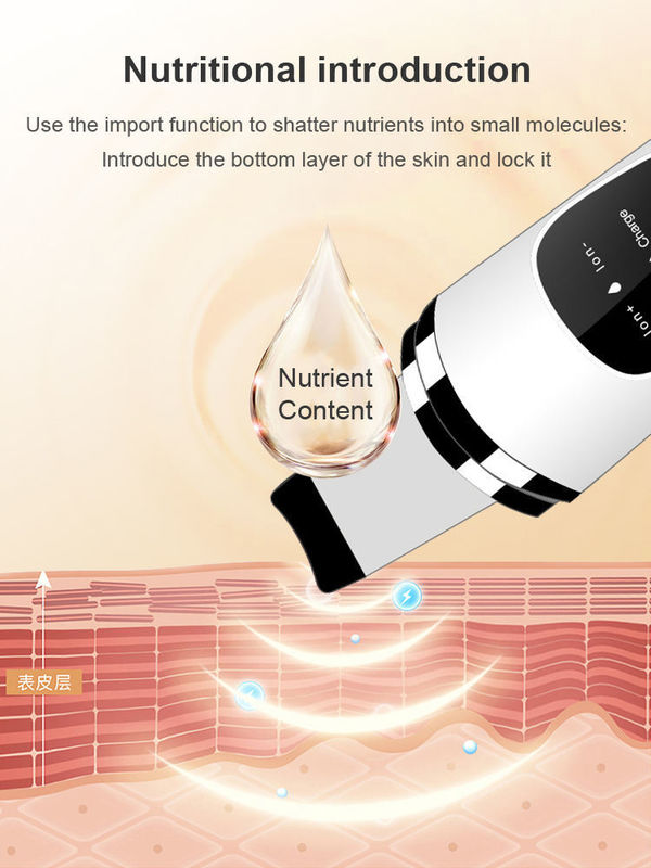 USB Plugs Mini Portable Ultrasonic Skin Scrubber for Deep Cleaning and Skin Rejuvenation