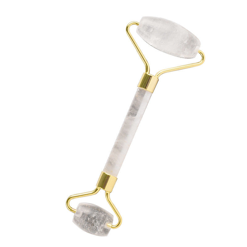 100% Natural Crystal Facial Face Quartz Roller Gua Sha Jade Roller for Skin Care Tools
