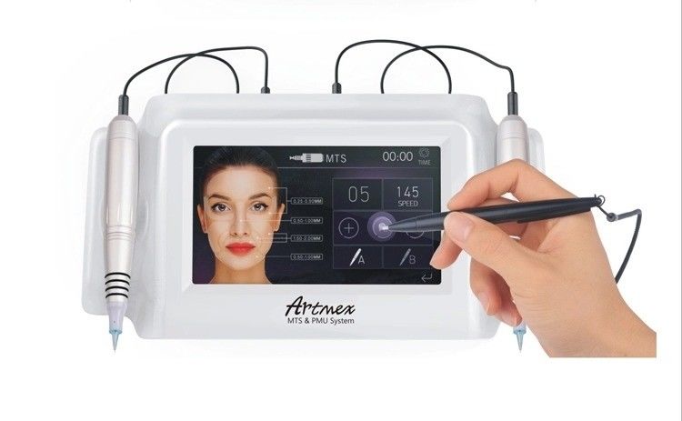 ABS Aluminium Artmex V8 Microneedling Derma Pen PMU and MTS Function Tattoo Machine Kit
