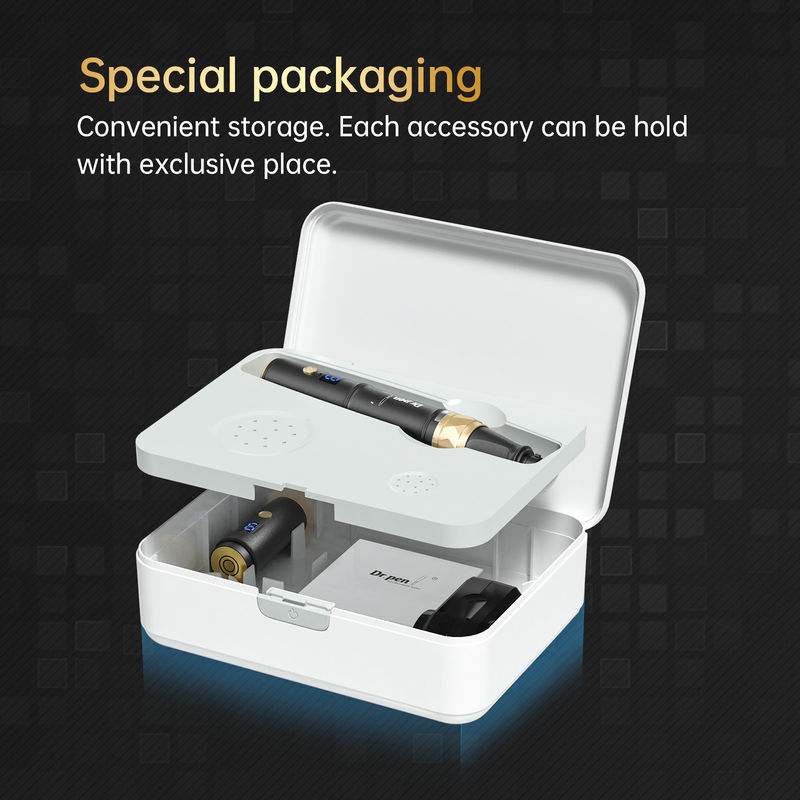 Dr pen A8s Black Dermapen 2023 Latest Wireless Digital 6 Levels for Head Target Skin Rejuvenation Device