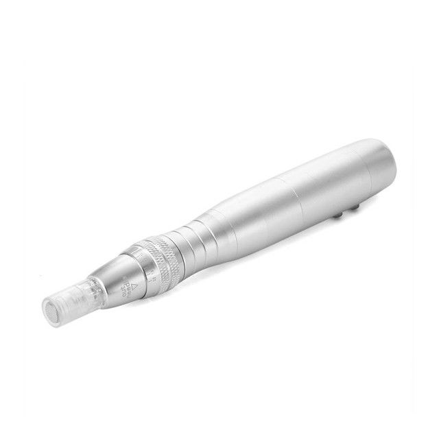 Silver Body Color 7 Color LED Photon Electric Derma Pen for Skin Rejuvenation Function