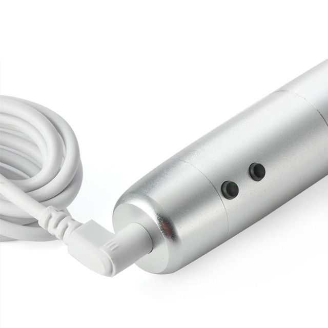 Silver Body Color 7 Color LED Photon Electric Derma Pen for Skin Rejuvenation Function