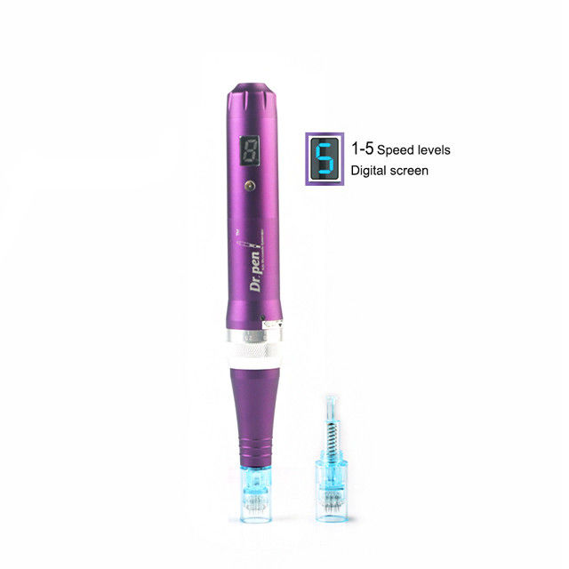 Aluminum Alloy Body Dr pen X5 Derma Pen Auto Microneedle System Adjustable Needle Lengths for UK Plugs