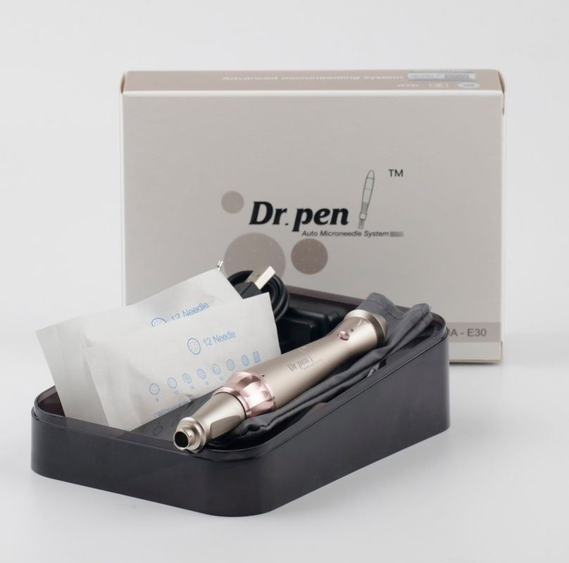 Dr Pen E30 Electric Derma Skin Care Beauty Machine for Anti Aging in Pink Silver
