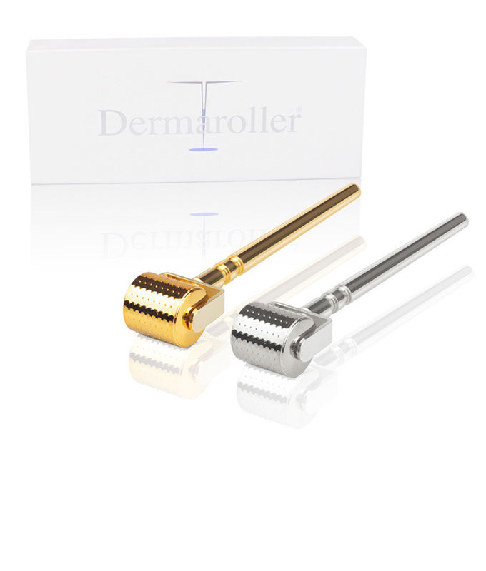 Newest Home Metal Gold Silver Derma Roller With 192 Titanium Needle for Beard Growth