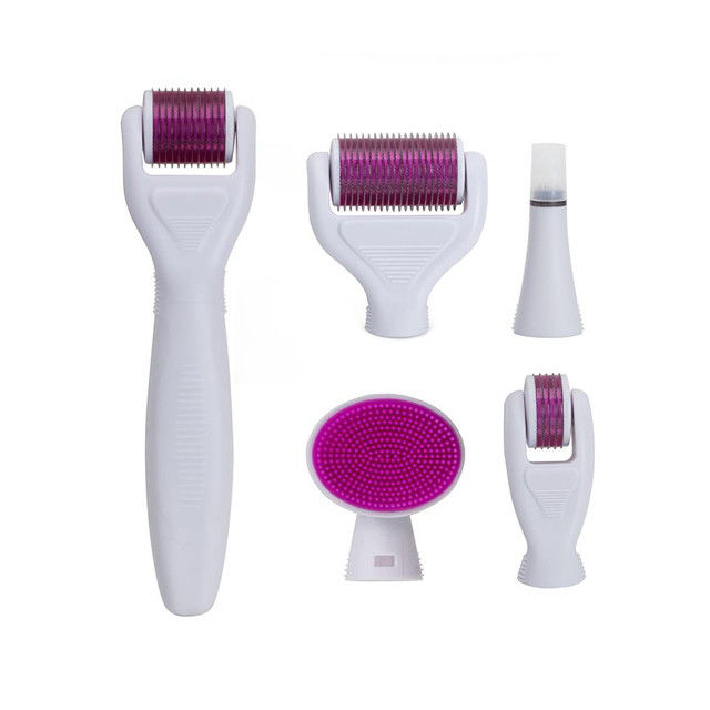 Derma Rolling System and Needle Material Stainless Steel / Titanium 6 In 1 Derma Roller