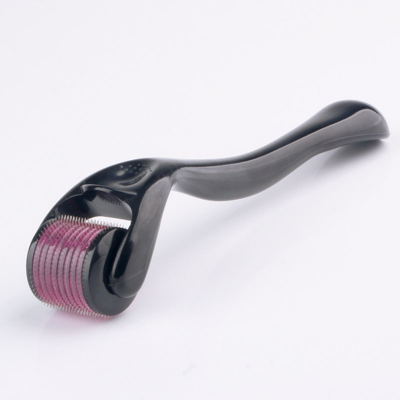 540 Pins ZGTS Micro Pin Derma Roller with Stainless Steel Rolling Pin in Black Handle