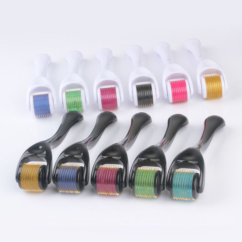 540 Pins ZGTS Micro Pin Derma Roller with Stainless Steel Rolling Pin in Black Handle