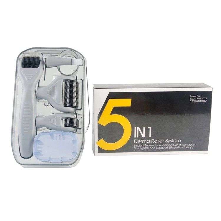 Experience the Power of 5 in 1 DRS Derma Roller 300/720/1200 Needles for Flawless Skin