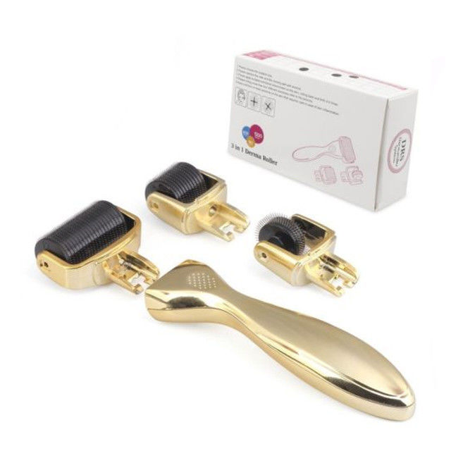 NO Plugs Type Titanium Derma Roller for Face Target Area Body 3-in-1 Design