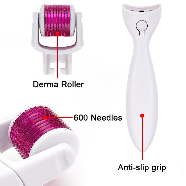 Stainless Steel/Titanium Microneedle Derma Roller 0.2-3.0mm for Skin Rejuvenation