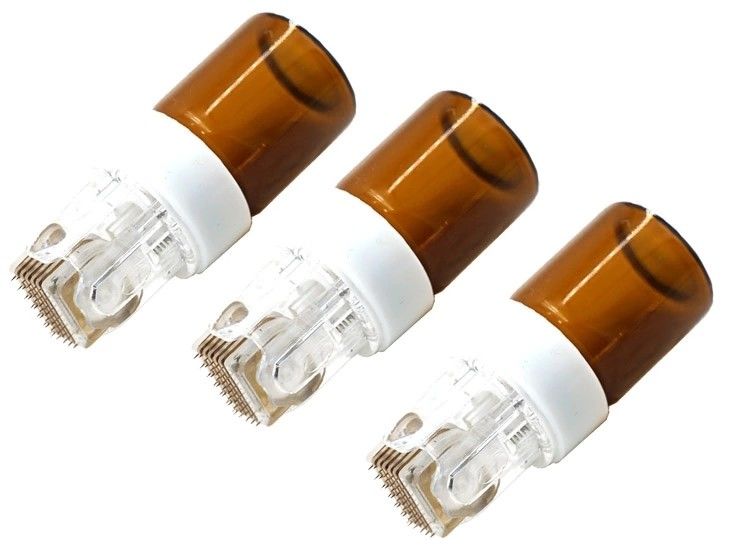NO Plugs Type Newly Designed 42/150Gold Titanium Microneedle Hydra Stamphydra Roller for Skin Rejuvenation