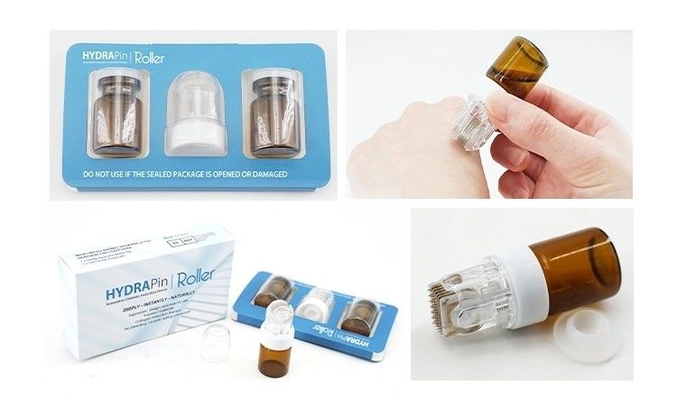 NO Plugs Type Newly Designed 42/150Gold Titanium Microneedle Hydra Stamphydra Roller for Skin Rejuvenation