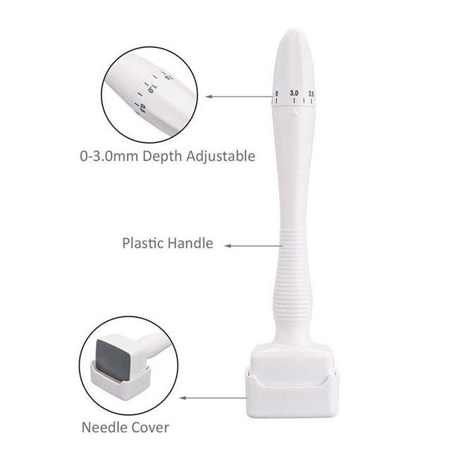 140 Needles Stamp Derma Roller Mosquito Needle for Dark Circles and Wrinkle Treatment